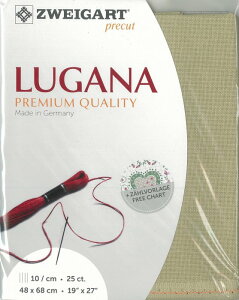 (kaz25-309)ツバイガルト 25カウント 色番号309 ルガナ プリカット 刺繍布 刺しゅう布 ししゅう 生地 ドイツ製 ヨーロッパ製 刺繍用生地 ZWEIGART zweigart