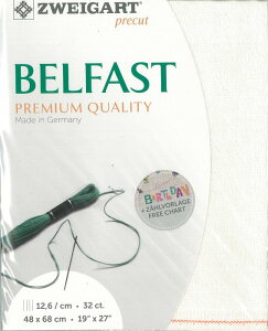 (kaz32-1111)ツバイガルト 32カウント 色番号1111 ベルファースト プリカット 刺繍布 刺しゅう布 ししゅう 生地 ドイツ製 ヨーロッパ製 刺繍用生地 ZWEIGART zweigart