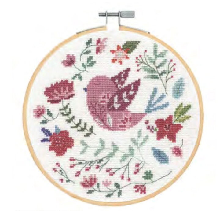 楽天市場 Dmc1928 お取り寄せ商品 刺繍キット Folk Bird 鳥 とり Dmc セット 手芸 初心者 練習 基本ステッチ エンブロイダリー クロスステッチ 図案印刷 刺繍針 刺繍布 刺繍糸 図案 オシャレ フランス ヨーロッパ フランス 動物 花 小鳥 You 楽天市場店