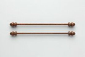 (kabellpull6）ウッド ベルプル 木製 6cm 2本セット 日本製 刺繍 手芸 飾り タペストリー パーツ 材料 bellpull