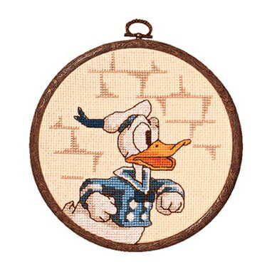 楽天市場 Op7039 刺繍キット予約販売 ドナルドダック 初心者でも簡単 ディズニー ドナルド オリンパス 額 ミニ額 手作り クロス ステッチ 手芸 初級 中級 You 楽天市場店