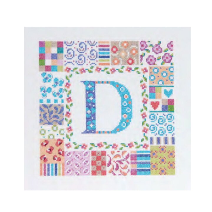 楽天市場 Dmc18 お取り寄せ商品 刺繍キット Alphabet Patch アルファベット Dmc セット 手芸 初心者 練習 基本ステッチ エンブロイダリー クロスステッチ 図案印刷 刺繍針 刺繍布 刺繍糸 図案 オシャレ フランス ヨーロッパ ボタニカル 文字 英字 イニシャル