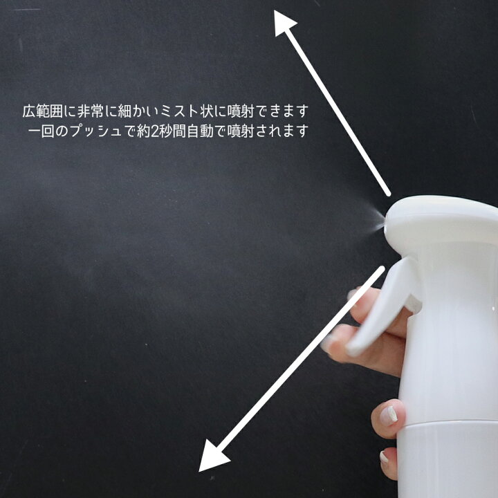 楽天市場 アルコール対応 次亜塩素酸水対応 エアリー ミストスプレーボトル 250ml 霧吹き 自動噴射 ホワイト 白 遮光容器 詰め替え 詰替え 消毒液 除菌 トリガー シンプル モノトーン モノクロ 微粒子 卸販売 業務用 携帯 切り替え 噴射 小分け 化粧品 旅行 You 楽天市場店