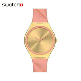 【公式ストア】Swatch スウォッチ BLUSH QUILTED ブラッシュ・キルテッド SYXG114Originals(オリジナルズ) SKIN Irony(スキン・アイロニー) 【送料無料】(素材)ベルト：皮革 ケース：ステンレススチールレディース 腕時計 人気 定番 プレゼント