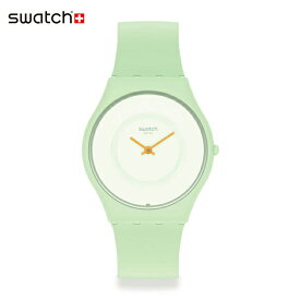 【公式ストア】Swatch スウォッチ CARICIA VERDE カリシア・ヴェルデ SS09G101Originals(オリジナルズ) SKIN Classic(スキン・クラシック) 【送料無料】(素材)ベルト：シリコン ケース：バイオ由来素材メンズ レディース 腕時計 人気 定番 プレゼント