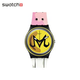 【ワンダフルデーP10倍！】【お買い物マラソン期間はP10倍！】【公式】Swatch スウォッチ MAJIN BUU X SWATCH 魔人ブウ×スウォッチ GZ358 メンズ レディース 腕時計 クオーツ アナログ 3気圧防水 ブラック スイスブランド おしゃれ ギフト プレゼント