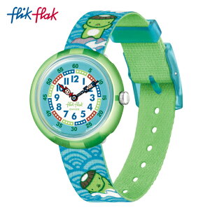 【公式】Flik Flak フリックフラック KAWATARO カワタロウ FBNP201 Swatch(スウォッチ) キッズ 腕時計 男の子 ブルー アナログ クオーツ 3気圧防水