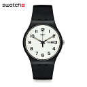 【公式】Swatch スウォッチ TWICE AGAIN トゥワイス・アゲイン SO29B703 メンズ レディース 腕時計 クオーツ アナログ 3気圧防水 ブラック 大きめ スイスブランド おしゃれ ギフト プレゼント