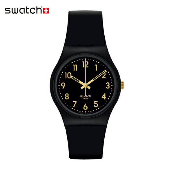 【スーパーSALEP10倍！抽選で最大100％Pバック】【公式】Swatch スウォッチ GOLDEN TAC ゴールデン・タック SO28B113   メンズ レディース 腕時計 クオーツ アナログ 3気圧防水 ブラック スイスブランド おしゃれ ギフト プレゼント