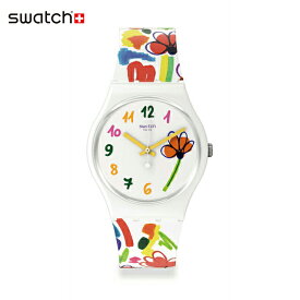 【公式ストア】Swatch スウォッチ FLOWERZ フラワーズ SO28W108Originals(オリジナルズ) GENT BIOSOURCED(ジェント・バイオソースド) 【送料無料】(素材)ベルト：シリコン ケース：バイオ由来素材メンズ レディース 腕時計 人気 定番 プレゼント