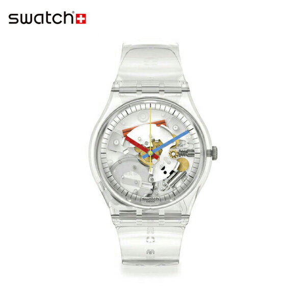 【スーパーSALEP10倍！抽選で最大100％Pバック】【公式ストア】Swatch スウォッチ CLEARLY GENT クリアリー・ジェント SO28K100-S06 Originals(オリジナルズ) Gent(ジェント) 【送料無料】 (素材)ベルト：プラスチック（ビニール）製