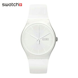 【公式ストア】Swatch スウォッチ WHITE REBEL ホワイト・レーベル SO29W704-S14Originals(オリジナルズ) New Gent(ニュー・ジェント) 【送料無料】(素材)ベルト：シリコン ケース：バイオ由来素材メンズ レディース 腕時計 人気 定番 プレゼント