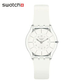 【お買い物マラソン期間はP10倍！】【公式ストア】Swatch スウォッチ WHITE CLASSINESS ホワイト・クラシネス SS08K102-S14Originals(オリジナルズ) SKIN Classic(スキン・クラシック) 【送料無料】(素材)ベルト：シリコンメンズ レディース 腕時計 人気 定番