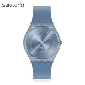 【公式ストア】Swatch スウォッチ DENIM BLUE デニム・ブルー SS08N100-S14Originals(オリジナルズ) SKIN Classic(スキン・クラシック) 【送料無料】(素材)ベルト：シリコン ケース：バイオ由来素材レディース 腕時計 人気 定番 プレゼント