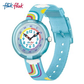 【公式ストア】Flik Flak フリックフラック RAINBOW DREAMS レインボー・ドリームス FBNP194Swatch(スウォッチ) Story Time(ストーリー・タイム) 【送料無料】(素材)ベルト：再生PETキッズ ボーイズ ガールズ 腕時計 人気 定番 プレゼント