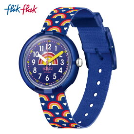 【公式ストア】Flik Flak フリックフラック RAINBOW PARTY レインボー・パーティー FPNP111Swatch(スウォッチ) Story Time(ストーリー・タイム) 【送料無料】(素材)ベルト：再生PETキッズ ガールズ 腕時計 人気 定番 プレゼント
