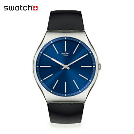 【公式ストア】Swatch スウォッチ FORMAL BLUE 42 フォーマル・ブルー・42 SS07S125Originals(オリジナルズ) SKIN IRONY 42(スキン・アイロニー・42) 【送料無料】(素材)ベルト：皮革メンズ レディース 腕時計 人気 定番 プレゼント