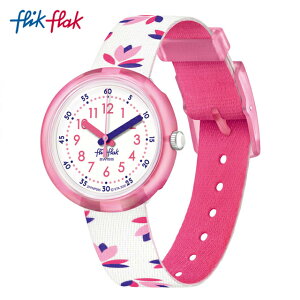 【公式】Flik Flak フリックフラック MARINETTE マリネット FPNP095 Swatch(スウォッチ) キッズ 腕時計 女の子 かわいい ホワイト アナログ クオーツ 3気圧防水