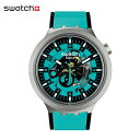 【お買い物マラソン期間はP10倍！】【公式】Swatch スウォッチ MINT TRIM ミント・トリム SB07S111 メンズ レディース 腕時計 クオーツ アナログ 3気圧防水 グリーン 大きめ スイスブランド おしゃれ ギフト プレゼント