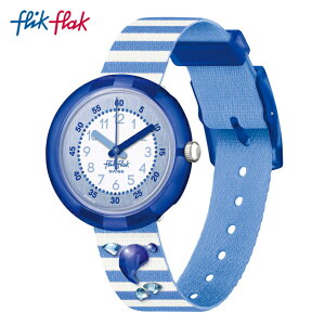 【公式】Flik Flak フリックフラック SHINING DOLPHIN シャイニング・ドルフィン FPNP147 Swatch(スウォッチ) キッズ 腕時計 女の子 男の子 かわいい ブルー アナログ クオーツ 3気圧防水