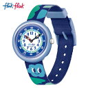 【スーパーSALE期間はP10倍！】【公式】Flik Flak フリックフラック SMILING CLOUDS スマイリング・クラウドズ FBNP227 Swatch(スウォッチ) キッズ 腕時計 男の子 ブルー アナログ クオーツ 3気圧防水