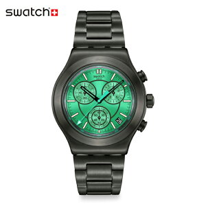 【公式】Swatch スウォッチ OBSESSIVELY OBSIDIAN オブセッシブリー・オブシディアン YVM407G メンズ 腕時計 クオーツ アナログ 3気圧防水 ブラック 大きめ スイスブランド おしゃれ ギフト プレゼント