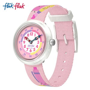 【公式】Flik Flak フリックフラック IN MY BAG イン・マイ・バッグ FBNP247 Swatch(スウォッチ) キッズ 腕時計 女の子 かわいい ピンク アナログ クオーツ 3気圧防水
