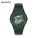 【スーパーSALEP10倍！抽選で最大100％Pバック】【公式】Swatch スウォッチ REVEALED IN THE FOREST リヴィールド・イン・ザ・フォレスト SO29G111 メンズ レディース 腕時計 クオーツ アナログ 3気圧防水 グリーン 大きめ スイスブランド おしゃれ ギフト プレゼント