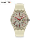 【スーパーSALEP10倍！抽選で最大100％Pバック】【公式】Swatch スウォッチ REVEALED IN THE SAND リヴィールド・イン・ザ・サンド SO29K119 メンズ レディース 腕時計 クオーツ アナログ 3気圧防水 ベージュ 大きめ スイスブランド おしゃれ ギフト プレゼント