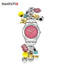 【公式】Swatch スウォッチ THE CHARM OF MOM ザ・チャーム・オブ・マム YSZ101G ウィメンズ 腕時計 クオーツ アナログ 3気圧防水 グレー スイスブランド おしゃれ ギフト プレゼント
