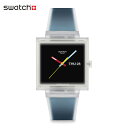 【スーパーSALEP10倍！抽選で最大100％Pバック】【公式】Swatch スウォッチ WHAT IF...SEE THRU BLACK? ワットイフ…シー スルー ブラック？ SO38K700 メンズ レディース 腕時計 クオーツ アナログ 2気圧防水 ブラック 大きめ スイスブランド おしゃれ ギフト