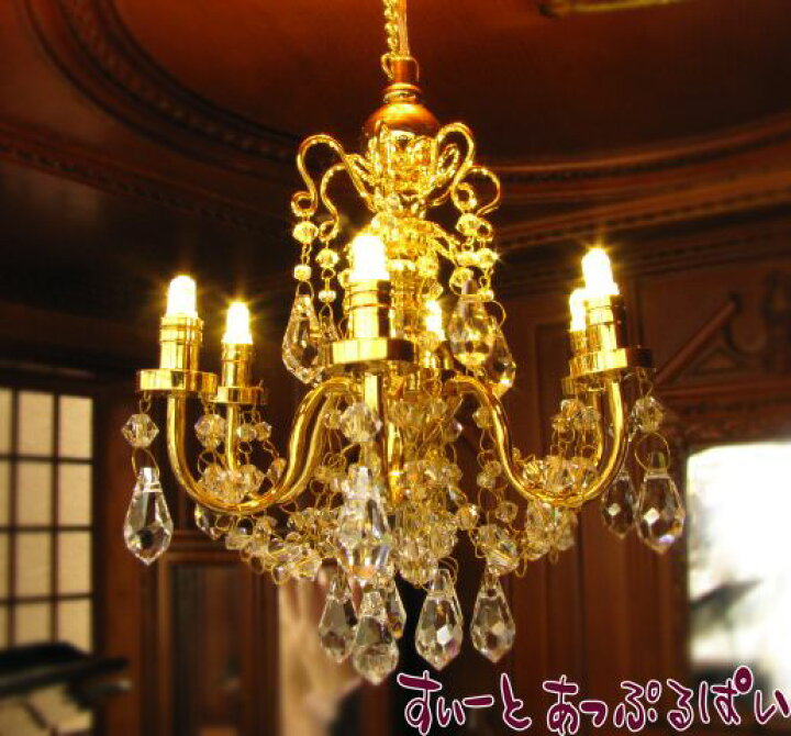 楽天市場】ミニチュア 3V電池式LED照明 スワロフスキークリスタル 