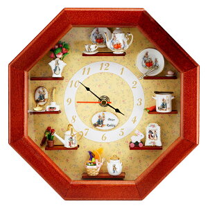 ミニチュア ロイターミニチュア 壁掛け時計 ピーターラビット RP56668-0 ドールハウス用