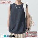 【ポイント超UP】【楽天ランキング受賞】タンクトップ メンズ ノースリーブ Tシャツ 袖なし おしゃれ 綿 夏 筋トレ スポーツ トレーニングに最適【Men’s ノースリーブ特集】バナーから↓