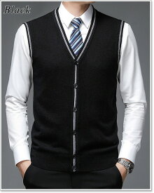 【SALE】ニットベスト メンズ ジレ ベスト ウール 高品質 羊毛 前開き 暖かい 秋 冬 人気 ちょっき ニット ゴルフ ビジネス 大きいサイズも充実 40代 50代 60代にも好評 ニットベスト特集