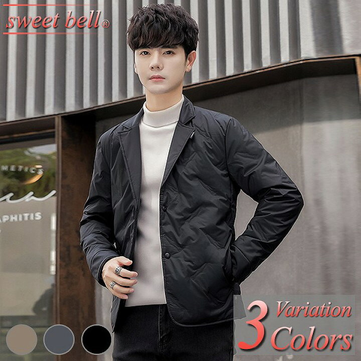 楽天市場 ダウンジャケット メンズ ダウンコート ジャンパー 大きいサイズ 冬 軽量 中綿 防寒 保温 ダウン ウール ナイロン コットン ポリエステル メルトン キルト キルティング ツイード ハーフ ロング丈 Sweet Bell Inc