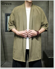 【楽天ランキング受賞】 羽織 メンズ 法被 おしゃれ 甚平 春 夏 秋 冬 半纏 半被 祭り 男性 五分袖 七分袖 カジュアル 大きいサイズも多数