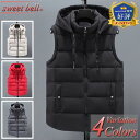 ダウンベスト メンズ ベスト 中綿 フード 脱着 春 秋 冬 軽い 暖かい おしゃれ アメカジ ゴルフ ブランド カジュアル ジップベスト 人気 軽量 保温 大きいサイズも充実 ダウンベスト特集