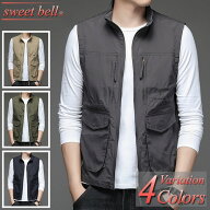【SALE】ベスト メンズ ジップベスト 春 夏 秋 カジュアル ジレ ジップアップ フルジップ ファスナー ZIP…