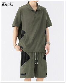 【ポイント超UP】セットアップ メンズ 春 夏 半袖 五分袖 Tシャツ カットソー パンツ 上下 セット ブランド おしゃれ 部屋着 大きいサイズも充実【Men’s セットアップ特集】バナーから↓