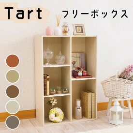 【最大2000円クーポン配布中/送料無料】フリーボックス TART カラーボックス 収納 本棚 ナチュラルカラー おしゃれ 木目調 スイデコ スイートデコレーション