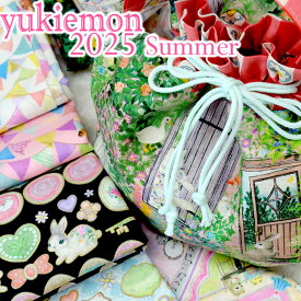 かわいい生地 動物 たちの楽しいシリーズです「 22fabric 2025Summer 9th collection～ユキエモンにゃんにゃんファブリック～ 」 108cm×50cm 50cm単位 メール便OK 北欧生地