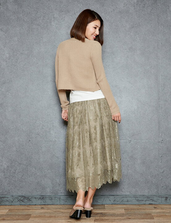 良質 マタニティ スカートプリーツスカート ロング丈 ミモレ丈 スリット ハイウエスト レース 産前産後兼用 着痩せ 無地 バレンタインデー Materialworldblog Com