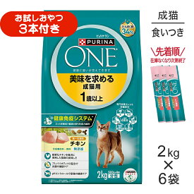 【2kg×6袋】ネスレ ピュリナ ワン キャット 美味を求める 成猫用 1歳以上 チキン (猫・キャット)[正規品]