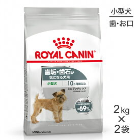 ■最大ポイント10倍【要エントリー】【2kg×2袋】ロイヤルカナン CCN ミニ デンタル ケア 小型犬 歯垢・歯石が気になる犬用 生後10ヵ月齢以上 (犬・ドッグ)[正規品]