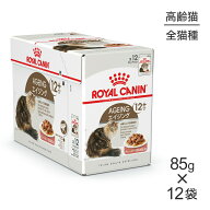 【最大400円オフクーポン■要事前取得】【85g×12袋】ロイヤルカナン FHN-WET エイジング 12+ グレービー…
