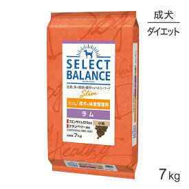 【最大500円オフクーポン■要事前取得】セレクトバランス スリム 成犬の体重管理用 ラム 小粒 7kg (犬・ドッグ)
