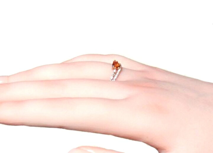 楽天市場】2連風 豪華パートシェイプ K18PG 0.66ctUPオレンジ  