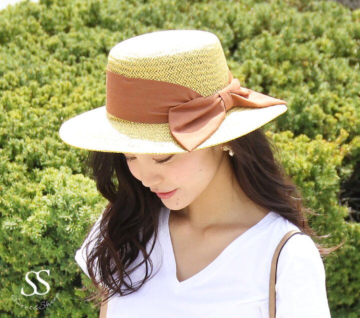 楽天市場】【SALE】カンカン帽 麦わら帽子 オシャレ 帽子 ハット 