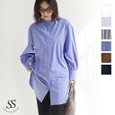 【SALE】シャツ バンドカラーシャツ ブラウス チュニック レディース トップス 30代 40代 50代 60代 春夏 ロング丈 ストライプ ママ シアー 洗える オフィス 通勤 長袖 きれいめ ビックシャツ 重ね着 レイヤード 体型カバー ママ 母 仕事 通勤 ゆったり